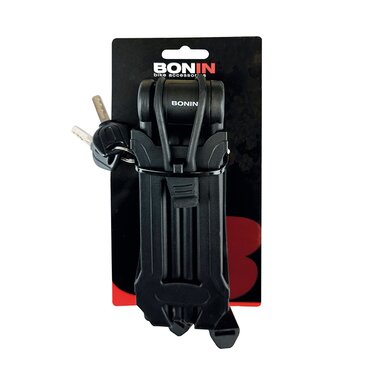 Chain lock BONIN // 840mm, foldable, with key and bracket