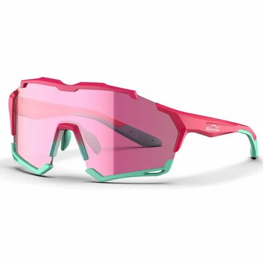 Cycling sunglasses Magicshine VERSATILER Classic (pink/turquoise)