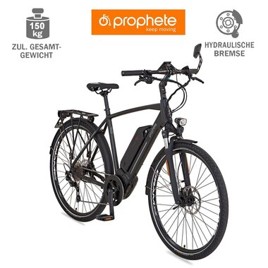 E-bike Prophete Entdecker Speed 45 28" // 10G, size 21.5" (55 cm) (black)