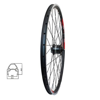 Front wheel 28/29" 36H, Sunstart, v-brakes with dynamo