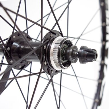 Front wheel Prophete 27,5" // 32H // TX505 hub, disc. brakes, quick release (black/white)