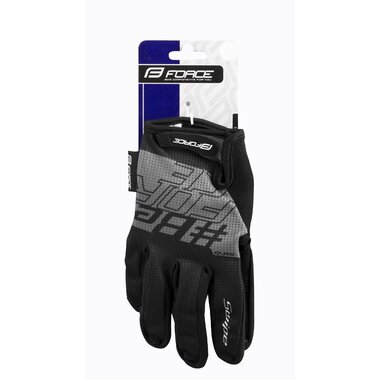 Gloves FORCE MTB Swipe Summer (black/grey) S