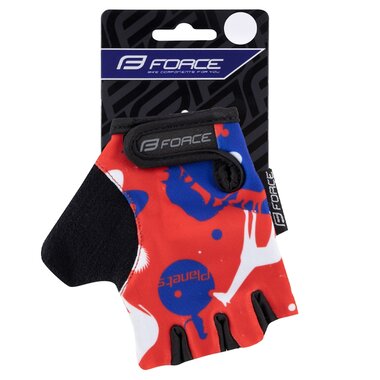 Gloves FORCE PLANETS KID (red/blue) L