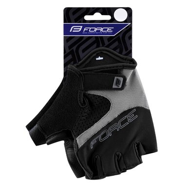 Gloves FORCE RAB 2 gel, (black/grey) M