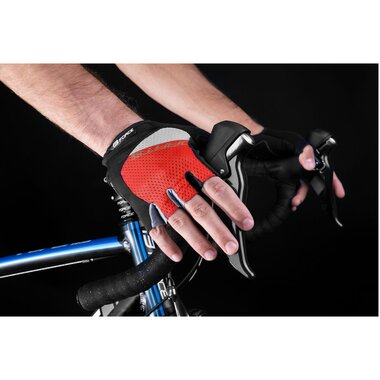 Gloves FORCE Rival (grey/red) L