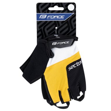 Gloves FORCE SECTOR (black/yellow) L