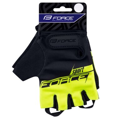 Gloves FORCE SPORT (black/fluorescent) M