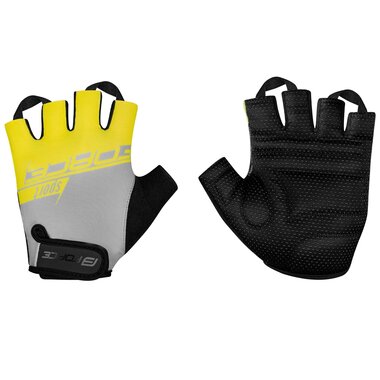 Gloves FORCE SPORT (grey/yellow) L