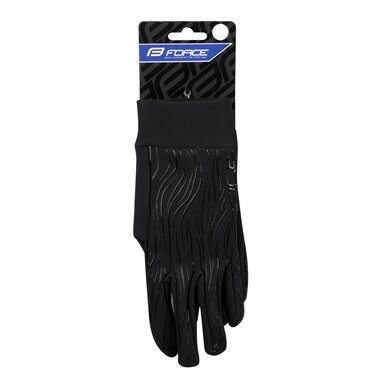 Gloves FORCE Tiger spring/autumn (black) size M