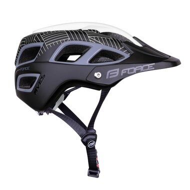 Helmet FORCE AVES MTB, L-XL 58 - 61 cm, (white/black)