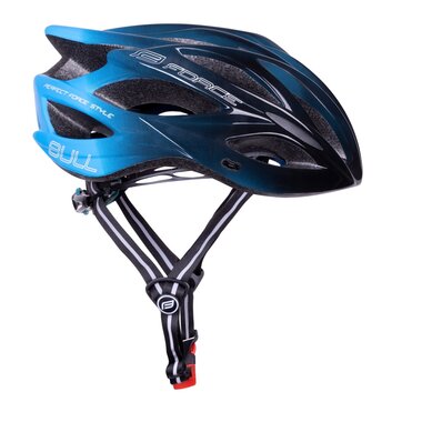 Helmet FORCE Bull Hue L-XL, 58 - 61 cm (black/blue)