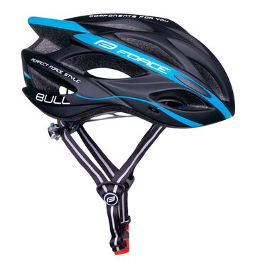 Helmet FORCE BULL, L-XL 58 - 63 cm (black/blue)