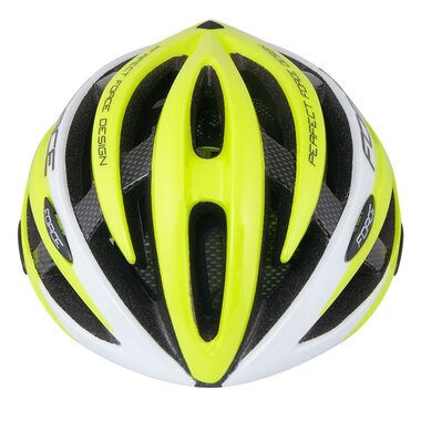 Helmet FORCE ROAD, S-M, 54 - 58 cm (fluorescent/white)