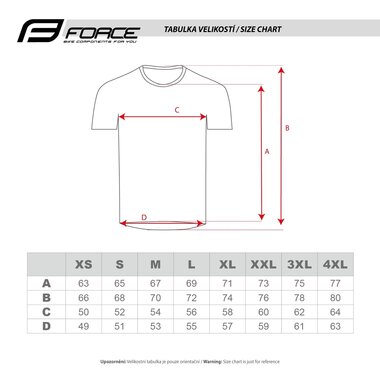 Marškinėliai FORCE MTB MOUNT (mėlyna) 4XL