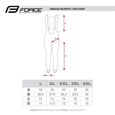 Kelnės FORCE SENSE,  (juoda) 4XL (-5 °C iki +5 °C)