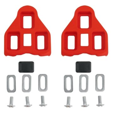 Pedal cleats FORCE Road // 6°, road (red)