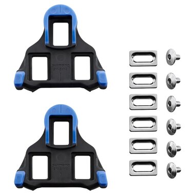 Pedal cleats Shimano SPD-SL SM-SH12 // 2° (black/blue)