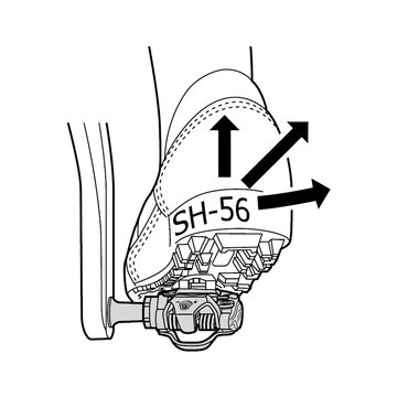 Pedal plates Shimano SPD SM-SH56 // 4°, MTB