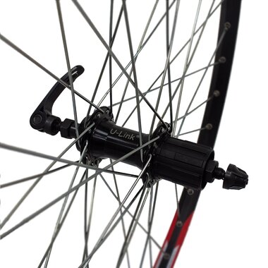 Rear wheel 26" // 36H, V-brake // cassette, double-wall, quick-release