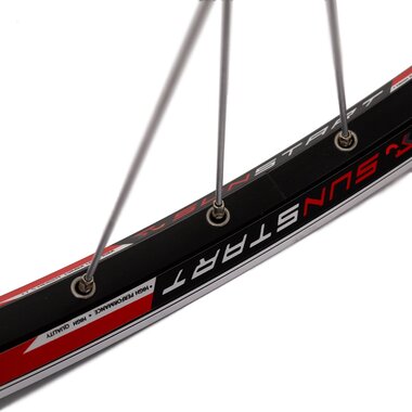 Rear wheel 27,5" // 36H, V-brake // double-wall, cassette, quick-release, aluminium, riveted