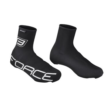 Shoe covers FORCE Lycra Termo Road, L-XL (black)