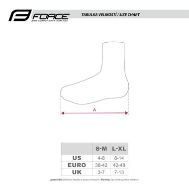 Shoe covers FORCE Lycra Termo Road, L-XL (black)