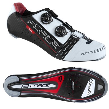 Shoes FORCE CARBON CAVALIER 44 (black/white/red)