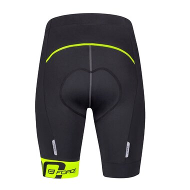 Shorts FORCE B30 with pad (black/fluorescent) M