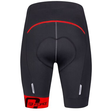 Shorts FORCE B30 with padding (black/red) XXL