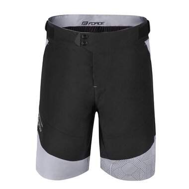 Shorts FORCE STORM with inner shorts (black/grey) XL