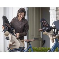 Bicycle child seat QIBBEL Air // mounts on the rack (beige)