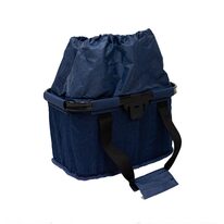 Bike bag on handlebar with quick release connector, out of fabric (blue)