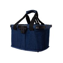 Велосипедная сумка на руль с быстроразъемным соединением, из ткани (синяя)