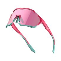 Cycling sunglasses Magicshine VERSATILER Classic (pink/turquoise)