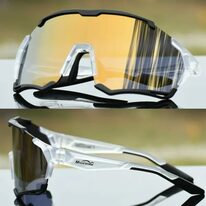 Cycling sunglasses Magicshine VERSATILER Classic (transparent/grey)