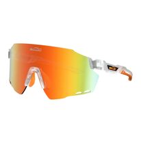 Cycling sunglasses Magicshine WINDBREAKER Classic (transparent/orange)