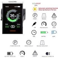 Дисплей для электровелосипеда Bafang DPC18-CAN // 36V, LCD