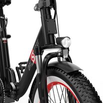 E-bike Huaming OneSport OT16, foldable, 7G 20" (black/red)