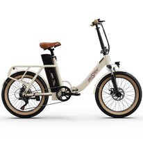 Электровелосипед Huaming OneSport OT16, складной, 7G 20" (кремовый)
