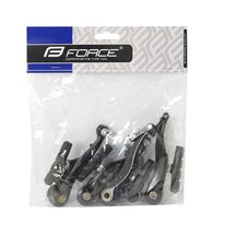 Front and rear brakes FORCE V-brake (aluminium, black)