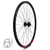 Front wheel 27.5" // 36H // for disc brakes, riveted, quick-release