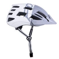 Helmet FORCE BULL, L-XL 54 - 58 cm (grey/white)