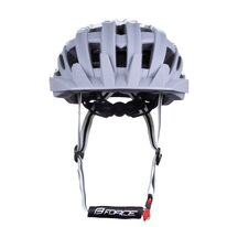 Helmet FORCE BULL, L-XL 54 - 58 cm (grey/white)