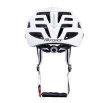 Helmet FORCE BULL, L-XL 54 - 58 cm (grey/white)