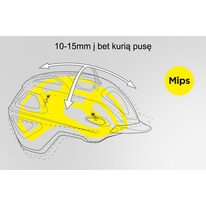 Šalmas Lazer Chiru MIPS, L, 58-61 cm, (tamsiai žalias)