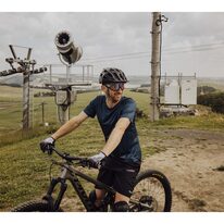 Marškinėliai FORCE MTB MOUNT (mėlyna) 3XL