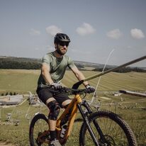 Marškinėliai FORCE MTB MOUNT (salotinė) 4XL