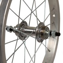 Rear wheel 16" // 20H // V-brake, screw-on sprocket, alum. (silver)