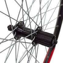 Rear wheel 27,5" // 36H, V-brake // double-wall, cassette, quick-release, aluminium, riveted