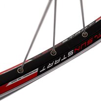 Rear wheel 27,5" // 36H, V-brake // double-wall, cassette, quick-release, aluminium, riveted